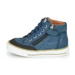 Chaussures Garçon Baskets montantes GBB NATHAN Bleu -Baskets mode Soldes 19315728 500 D
