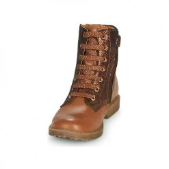 Chaussures Fille Baskets montantes GBB ANASTY Marron -Baskets mode Soldes 19315747 500 C