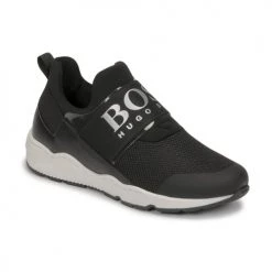 Chaussures Garçon Baskets basses BOSS FETINA Noir