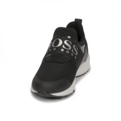 Chaussures Garçon Baskets basses BOSS FETINA Noir -Baskets mode Soldes 19727132 500 C