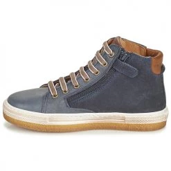 Chaussures Garçon Baskets montantes Bisgaard GEORG Marine -Baskets mode Soldes 19783537 500 D