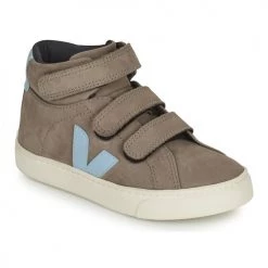 Chaussures Enfant Baskets montantes Veja SMALL ESPLAR MID Gris / Bleu