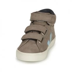 Chaussures Enfant Baskets montantes Veja SMALL ESPLAR MID Gris / Bleu -Baskets mode Soldes 19816245 500 C