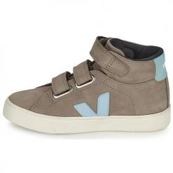 Chaussures Enfant Baskets montantes Veja SMALL ESPLAR MID Gris / Bleu -Baskets mode Soldes 19816245 500 D