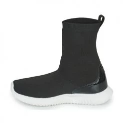 Chaussures Fille Baskets montantes Karl Lagerfeld HEROS Noir -Baskets mode Soldes 19823830 500 D