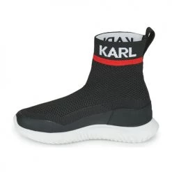 Chaussures Garçon Baskets montantes Karl Lagerfeld PELINDRA Noir -Baskets mode Soldes 19823833 500 D
