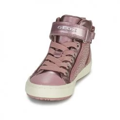 Chaussures Fille Baskets montantes Geox KALISPERA Rose -Baskets mode Soldes 19841078 500 C