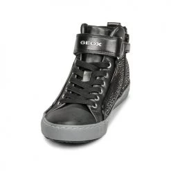 Chaussures Fille Baskets montantes Geox KALISPERA Noir -Baskets mode Soldes 19841079 500 C