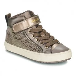 Chaussures Fille Baskets montantes Geox KALISPERA Doré