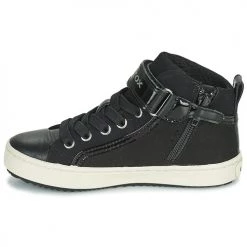Chaussures Fille Baskets montantes Geox KALISPERA Noir -Baskets mode Soldes 19841085 500 D