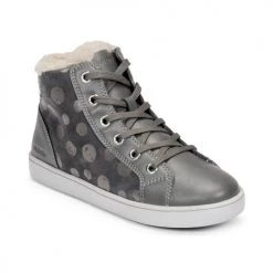 Chaussures Fille Baskets montantes Geox KATHE Gris