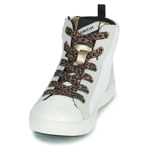 Chaussures Fille Baskets montantes Geox SILENEX Blanc 3 Chaussures Fille Baskets montantes Geox SILENEX Blanc – Image 3