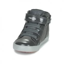 Chaussures Fille Baskets montantes Geox GISLI Gris -Baskets mode Soldes 19841120 500 C