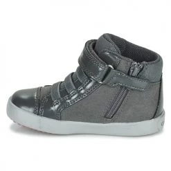 Chaussures Fille Baskets montantes Geox GISLI Gris -Baskets mode Soldes 19841120 500 D