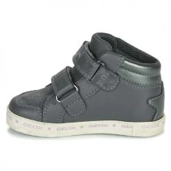 Chaussures Fille Baskets montantes Geox KILWI Gris / Argenté -Baskets mode Soldes 19841122 500 D