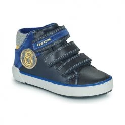 Chaussures Garçon Baskets montantes Geox ALONISSO Bleu