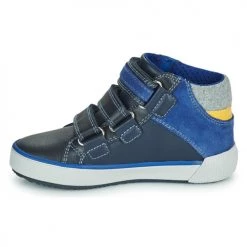 Chaussures Garçon Baskets montantes Geox ALONISSO Bleu -Baskets mode Soldes 19841172 500 D