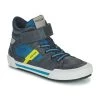 Chaussures Garçon Baskets montantes Geox ALONISSO Bleu