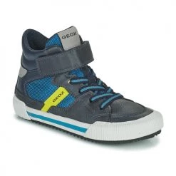 Chaussures Garçon Baskets montantes Geox ALONISSO Bleu