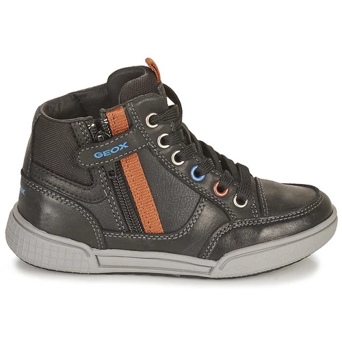 Chaussures Garçon Baskets montantes Geox POSEIDO Marron 2 Chaussures Garçon Baskets montantes Geox POSEIDO Marron – Image 2