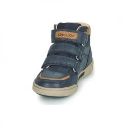 Chaussures Garçon Baskets montantes Geox POSEIDO Marine -Baskets mode Soldes 19841177 500 C