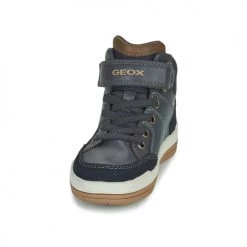 Chaussures Garçon Baskets montantes Geox CHARZ ABX Marine -Baskets mode Soldes 19841178 500 C