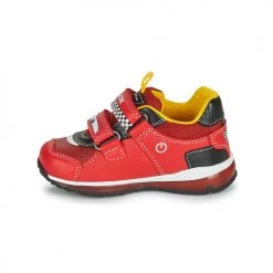 Chaussures Garçon Baskets basses Geox TODO Rouge / Jaune -Baskets mode Soldes 19841200 500 D