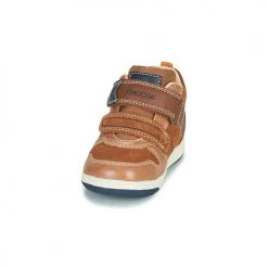 Chaussures Garçon Baskets montantes Geox NEW FLICK Marrron -Baskets mode Soldes 19841206 500 C