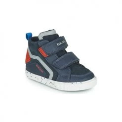 Chaussures Garçon Baskets montantes Geox KILWI Marine