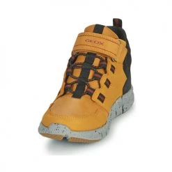 Chaussures Garçon Baskets montantes Geox FLEXYPER ABX Marrron -Baskets mode Soldes 19841217 500 C