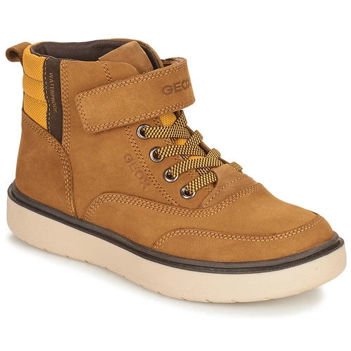 Chaussures Garçon Baskets montantes Geox RIDDOCK WPF Camel 1 Chaussures Garçon Baskets montantes Geox RIDDOCK WPF Camel