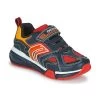 Chaussures Garçon Baskets basses Geox BAYONYC Marine / Orange