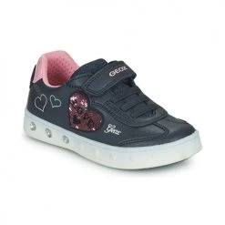 Chaussures Fille Baskets basses Geox SKYLIN Marine