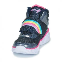 Chaussures Fille Baskets montantes Skechers HEART LIGHTS Marine / LED -Baskets mode Soldes 19842504 500 C
