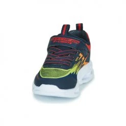 Chaussures Garçon Baskets basses Skechers VORTEX-FLASH Bleu / Orange -Baskets mode Soldes 19842514 500 C