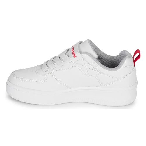 Chaussures Enfant Baskets basses Skechers SPORT COURT 92 Blanc 4 Chaussures Enfant Baskets basses Skechers SPORT COURT 92 Blanc – Image 4