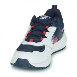 Chaussures Garçon Baskets basses Reebok Sport ROAD SUPREME Blanc / Marine / Rouge -Baskets mode Soldes 19861223 500 C