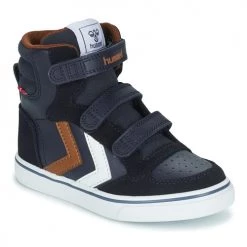 Chaussures Enfant Baskets montantes hummel STADIL PRO JR Bleu / Marron