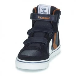 Chaussures Enfant Baskets montantes hummel STADIL PRO JR Bleu / Marron -Baskets mode Soldes 19900896 500 C