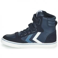 Chaussures Enfant Baskets montantes hummel SLIMMER STADIL JR Bleu -Baskets mode Soldes 19900899 500 D