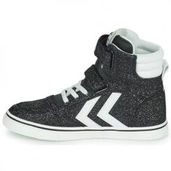 Chaussures Enfant Baskets montantes hummel SLIMMER STADIL GLITTER JR Argenté -Baskets mode Soldes 19900901 500 D