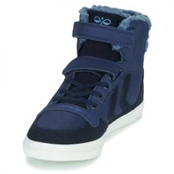 Chaussures Enfant Baskets montantes hummel STADIL WINTER HIGH JR Bleu -Baskets mode Soldes 19900903 500 C