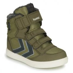 Chaussures Enfant Baskets montantes hummel STADIL SUPER POLY BOOT MID RECYCLE JR Kaki