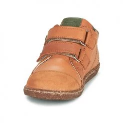 Chaussures Garçon Baskets montantes Aster WASHAN Camel / Vert -Baskets mode Soldes 19924358 500 C