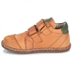 Chaussures Garçon Baskets montantes Aster WASHAN Camel / Vert -Baskets mode Soldes 19924358 500 D