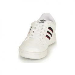 Chaussures Enfant Baskets basses adidas Originals CONTINENTAL 80 STRI C Blanc / Bleu -Baskets mode Soldes 19933760 500 C