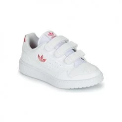 Chaussures Fille Baskets basses adidas Originals NY 90 CF C Blanc / Rose