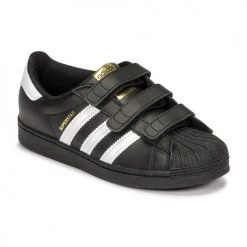 Chaussures Enfant Baskets basses adidas Originals SUPERSTAR CF C Noir / Blanc