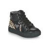 Chaussures Fille Baskets montantes Primigi GIRL ALPHA Noir / Leopard