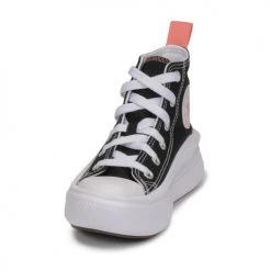 Chaussures Fille Baskets montantes Converse CHUCK TAYLOR ALL STAR MOVE CANVAS HI Noir / Rose -Baskets mode Soldes 19935458 500 C